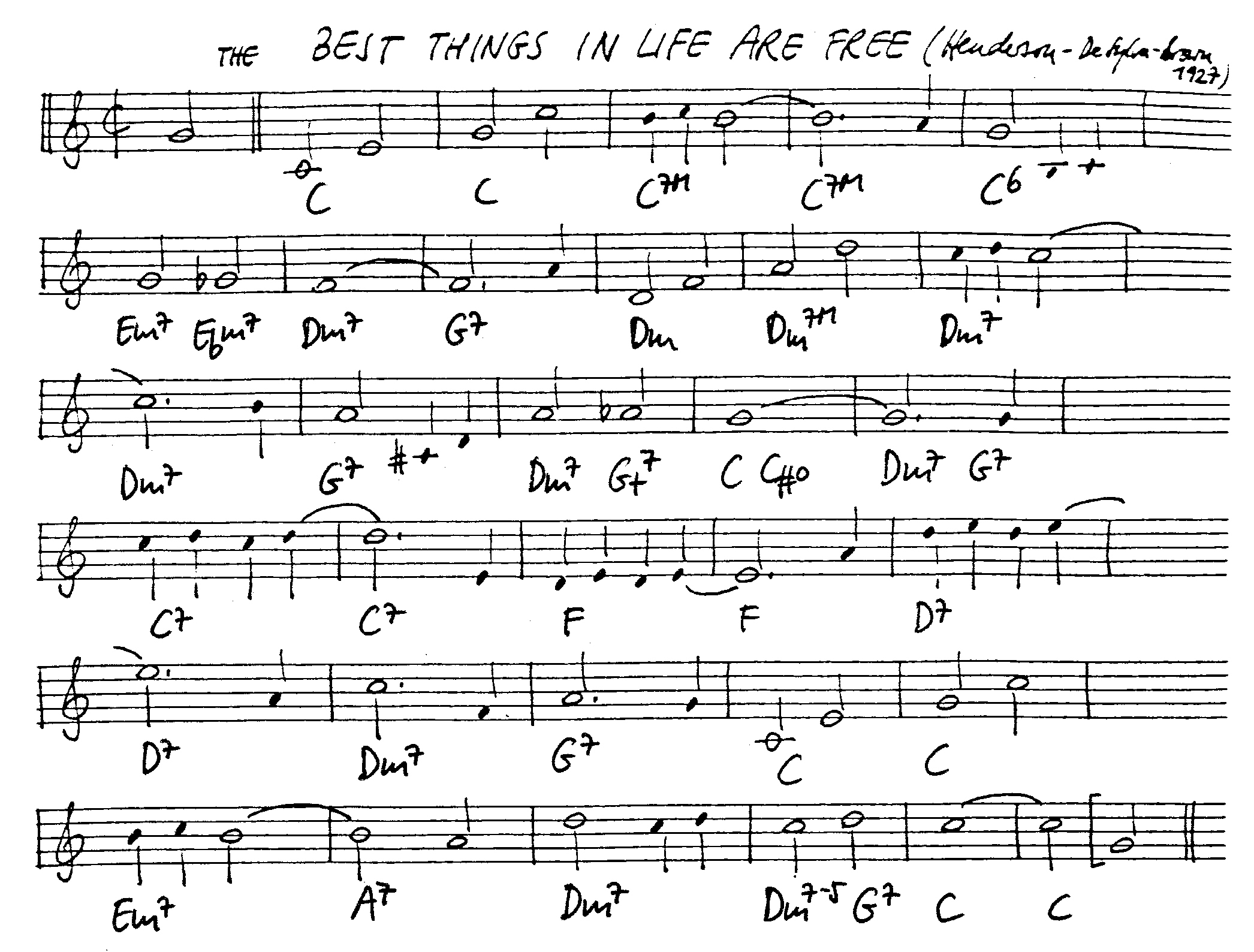 the best things in life are free leadsheet – book us for your next 20s or gatsby event